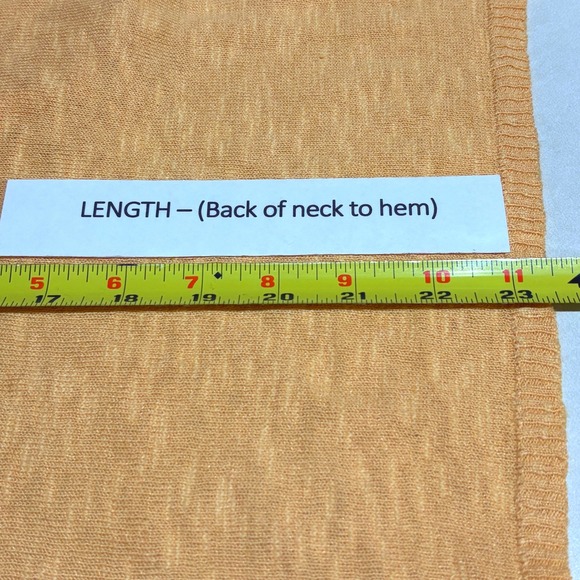 Eileen Fisher LongSleeve Asymmetrical Linen Cardigan Sweater Butter yellow Sz PM - Picture 9 of 11